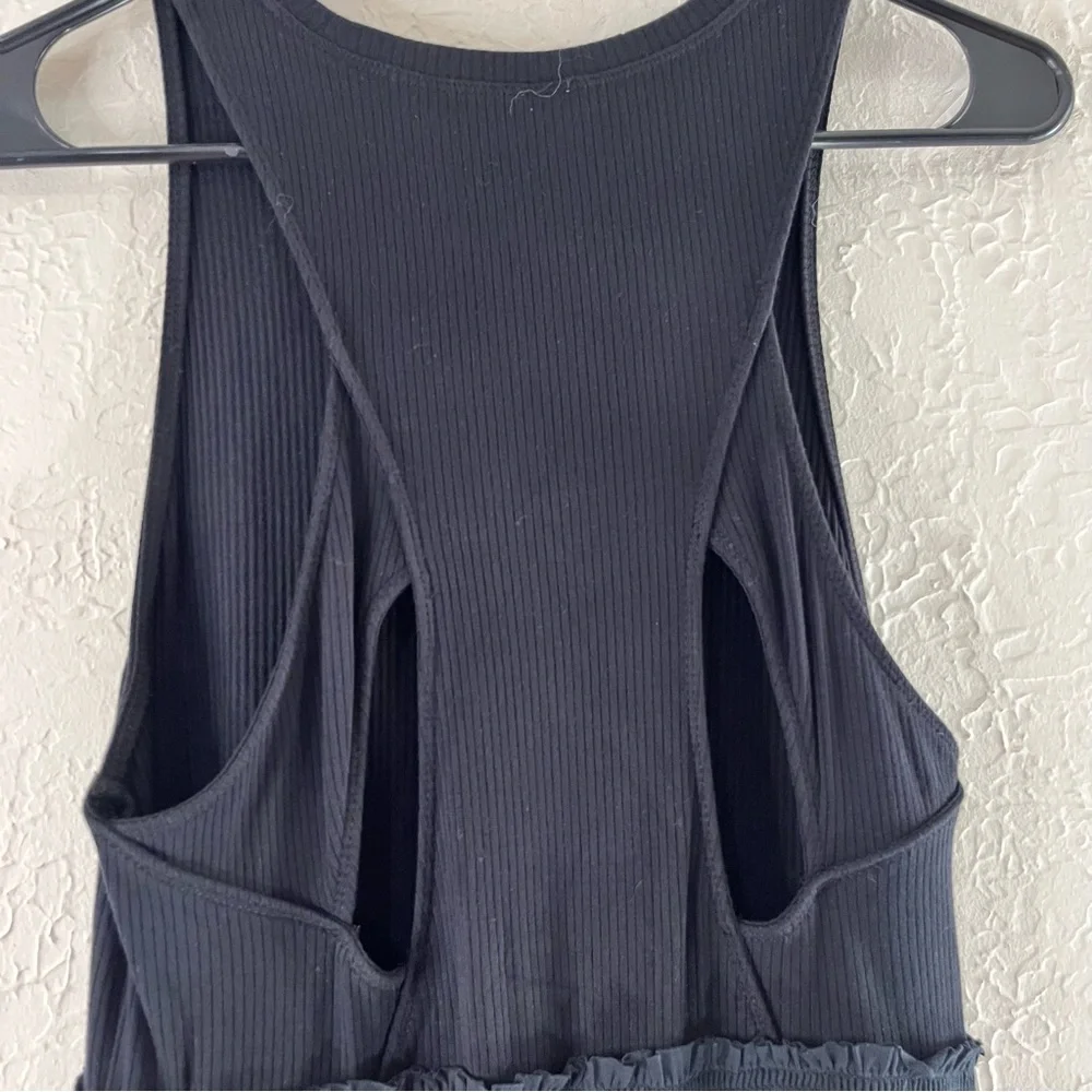 Anthropologie Daily Practice Jump High Cut Out Dress in Black - Picture 8 of 12